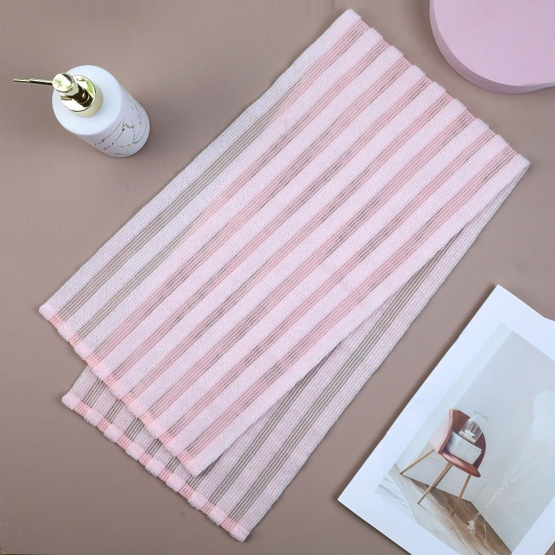 Striped Bath Scrubber Long Strip Nylon Sauna Towel Thickened Adult Back Scrubber
