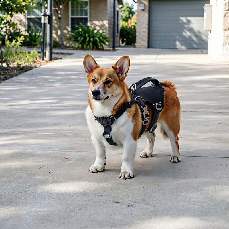 Reflective No-Escape Dog Harness with Control Handle – Padded Nylon Vest for Training, Walking & Anti-Theft Safety