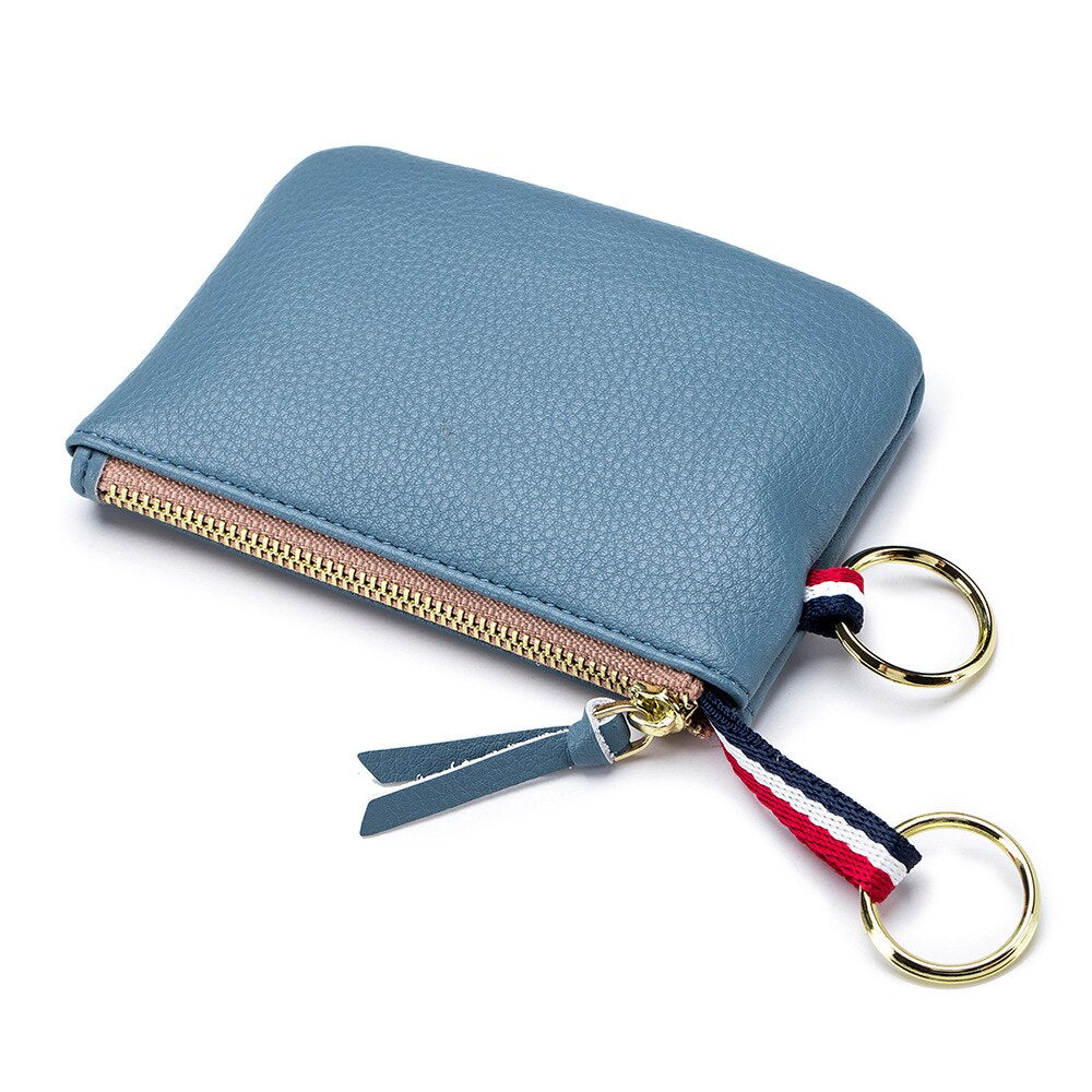 Fashion Genuine Leather Women Wallets Clutch Female Short Small Coin Purse Brand Designer Soft Mini Card Cash Key Holder Pouch