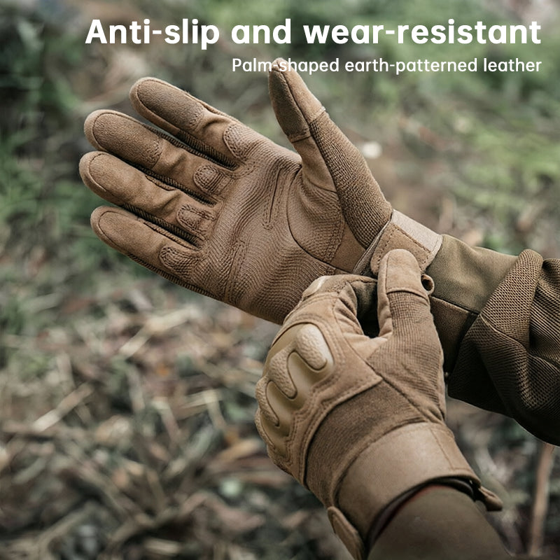 Men’s Tactical Gloves – Full Finger Anti-Slip Combat Gloves for Military, Outdoor & Fitness Use