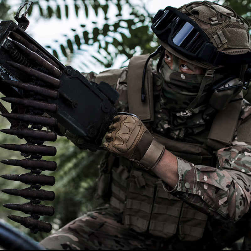 Men’s Tactical Gloves – Full Finger Anti-Slip Combat Gloves for Military, Outdoor & Fitness Use