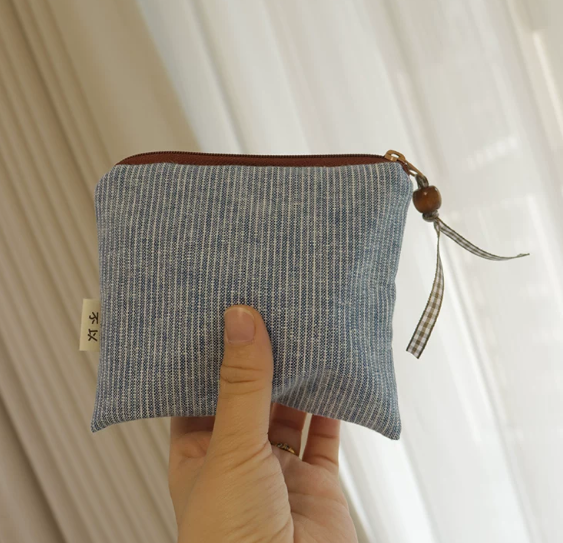 Linen Cotton Coin Purse