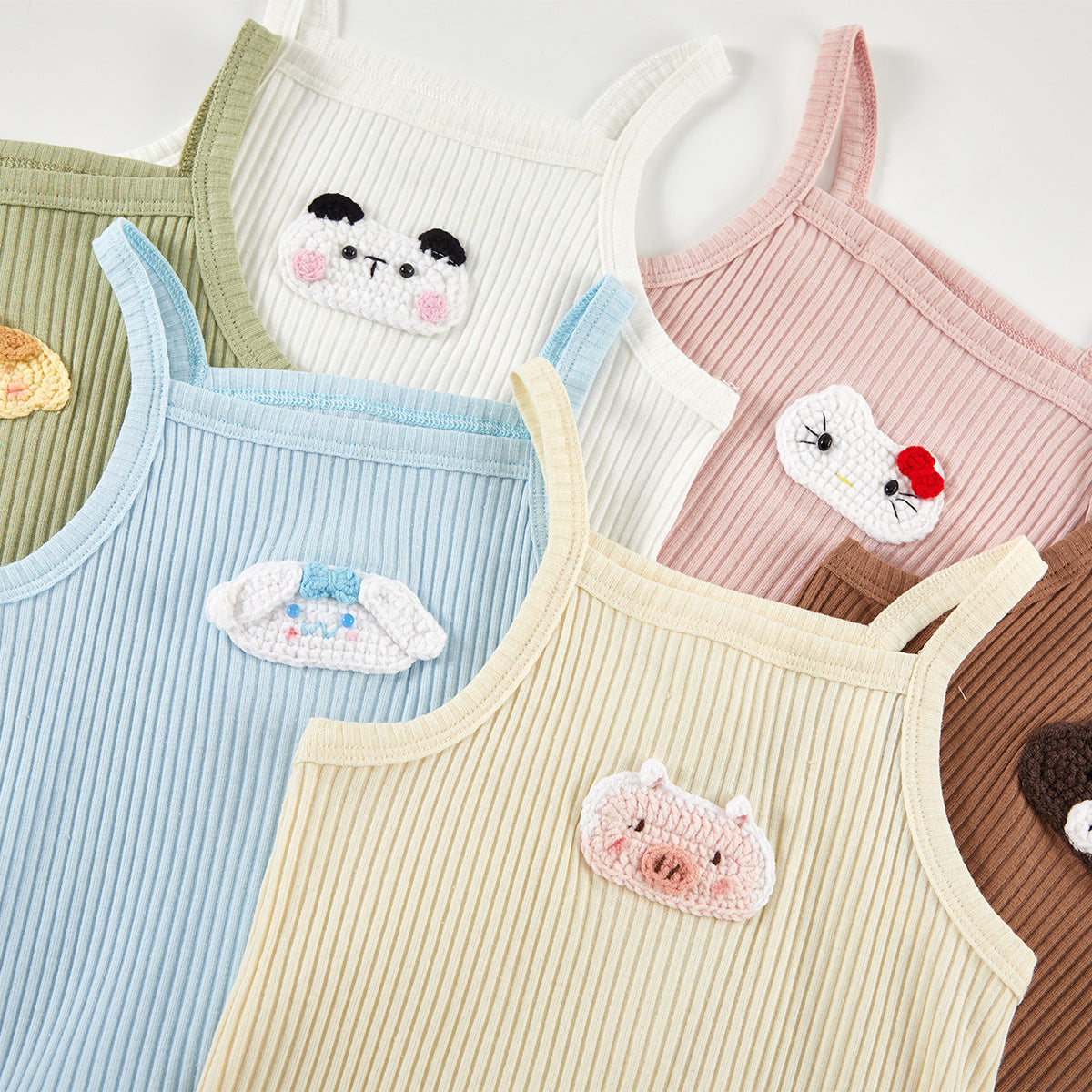 Romper Lightweight Sleeveless Bodysuit Cute Unisex Baby One-Piece Cartoon Clothes