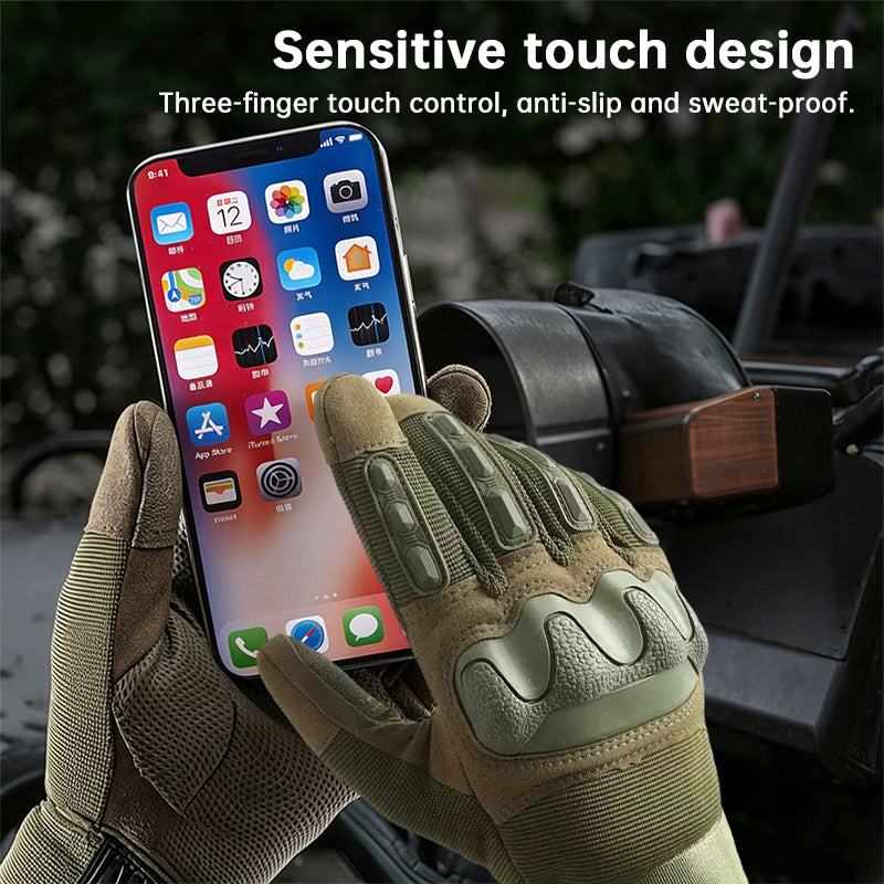 Men’s Tactical Gloves – Full Finger Anti-Slip Combat Gloves for Military, Outdoor & Fitness Use