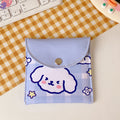 Japanese And Korean Girl Heart Ins Wind Large-Capacity Aunt Towel Storage Bag Cute Puppy New Bag Coin Purse Storage Bag