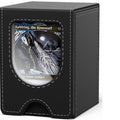 Leather TCG Card Storage Box – 100+ Card Capacity Organizer with Dividers for Trading Card Games