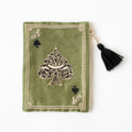 Japanese Playing Card Embroidered Cosmetic Bag, Ethnic Fringe Coin Purse Retro Storage Pouch