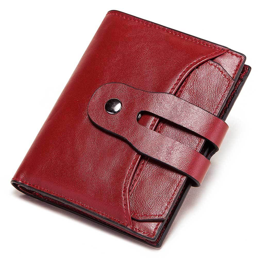 RFID Women Wallets Leather Short Korean Style Multifunctional Bags Leather Women's Multi-Card Coin Purse