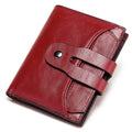 RFID Women Wallets Leather Short Korean Style Multifunctional Bags Leather Women's Multi-Card Coin Purse