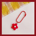 Japanese Cute Girl Heart Ins Color Flower Pendant Keychain Bag Coin Purse Pendant Flower Keychain